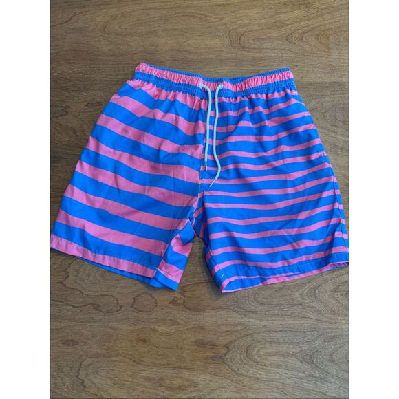Boardies Apparel Other - Boardies Apparel Kids' Stripe Colorblock Quick Dry Swim Shorts Pink Blue Medium